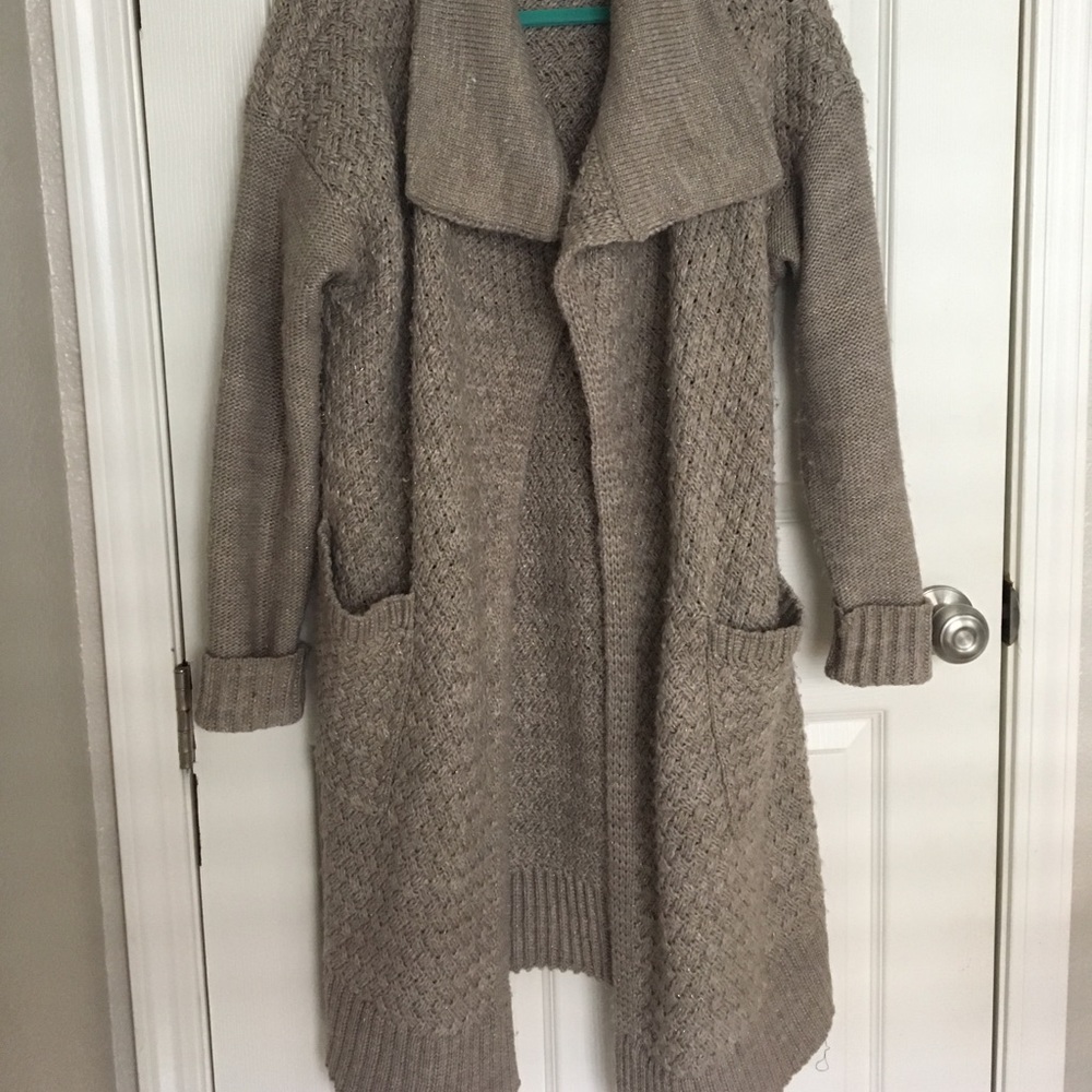 Long wool sweater